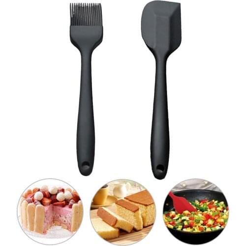 Basting Brush Set Creative Silicone Heat-resistant Baking Brush with Spatula Kitchen Utensils Set Baking Cake Tools for Home