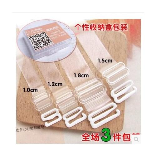Widening invisible transparent lace underwear bra straps