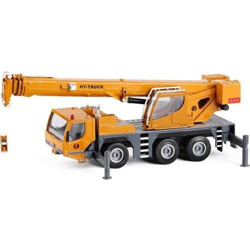 1/50 new alloy engineering vehicle model 1:50 wheeled crane alloy car model engineering crane toy free shipping gifts