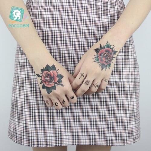 New Arrival Indian Arabic Black Flower Tattoo Design Temporary Body Hand For Girls Female Decoration Tatuajes Taty