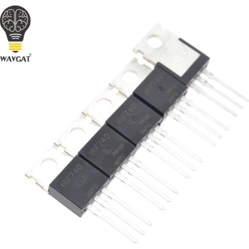10pcs free shipping IRF740 IRF740PBF MOSFET N-Chan 400V 10 Amp TO-220 new original