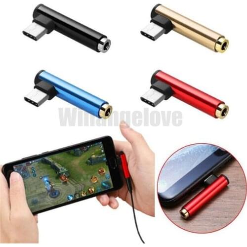 100pcs USB-C Type C to 3.5mm Jack AUX Audio Headphone Adapter Splitter Converter Cable for Huawei P20 Mate 20 for Samsung S10