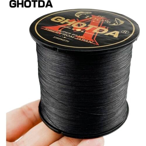 GHOTDA Braided Fishing Line Pesca 500M 4 Strands Carp Multifilament Fly Wire Japanese 100% Pe Line Saltwater