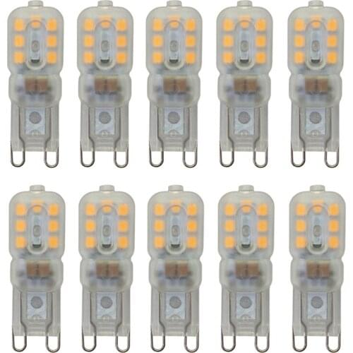G9 LED Bulb 14LEDs AC220-240V Mini LED Lamp 2835SMD Spotlight Chandelier 360 Degree Lighting Replace Halogen Light 10pcs/lot