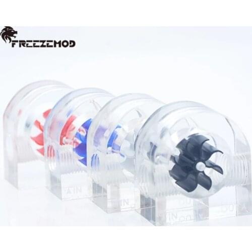 FREEZEMOD Semicircle Water Flow Meter Tachometer Observing Cold Liquid Flow Rate, For Computer Water Cooling Liquid Cooling