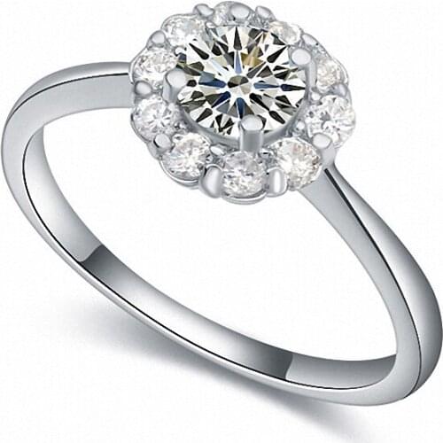 TRACYSWING Real Austrian Crystals Brand AAA Zirconia Micro Inlays Fashion Ring for women New Geometric Th-110134