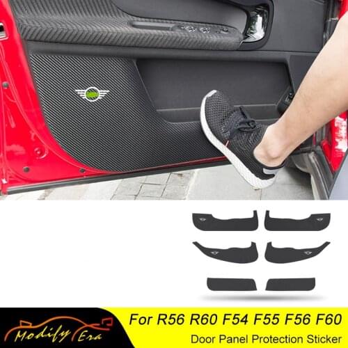 Car Door Panel Protection Sticker Interior Decoration Scratchproof mat For BMW MINI Cooper S F54 F55 F56 F60 R56 R60 Car Styling