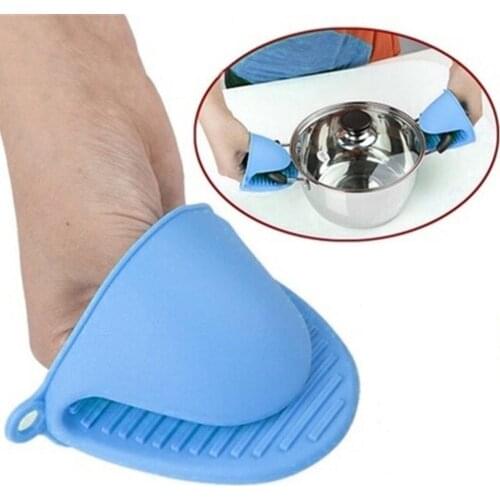 1Pc Silicone Heat Resistant Oven Glove Anti-slip Pot Bowl Holder Clip Potholder Heat Resistant Anti-slip Oven Glove For Kitchen