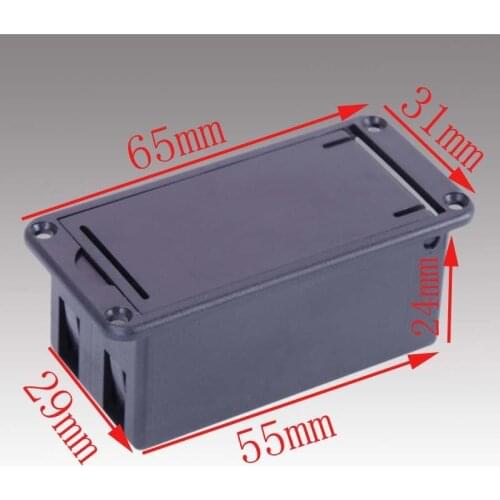 10 Pcs 9V battery box / holder / case for guitar&bass pickup,guitar parts Black electric Guitar Bass Battery Case Box