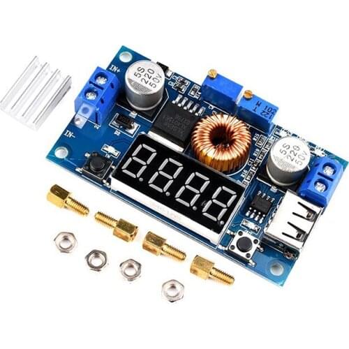 DC-DC 5A XL4015 Digital LED Drive Lithum Battery Charger Module CC/CV USB Step Down Buck Converter With Voltmeter Ammeter