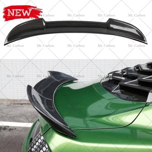 FOR MUSTANG 2015+ MMD STYLE CARBON FIBER GT SPOILER TRIM BODY KIT TUNING PART FOR MUSTANG CARBON DUCKTAIL WING LIP RACING