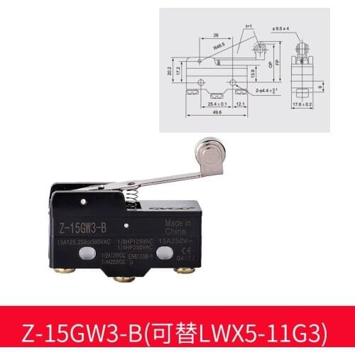 Limit switch travel switch micro switch Z-15GW3-B/LWX5-11G3 silver contacts