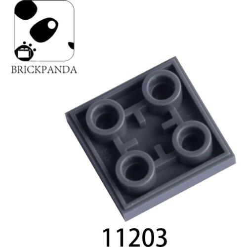 MOC 11203 Accessories 2x2 Reverse Light Panel 10PCS/Set Flat Tile Assemble Parts Building Blocks Child Gifts Toy Kit Accessory