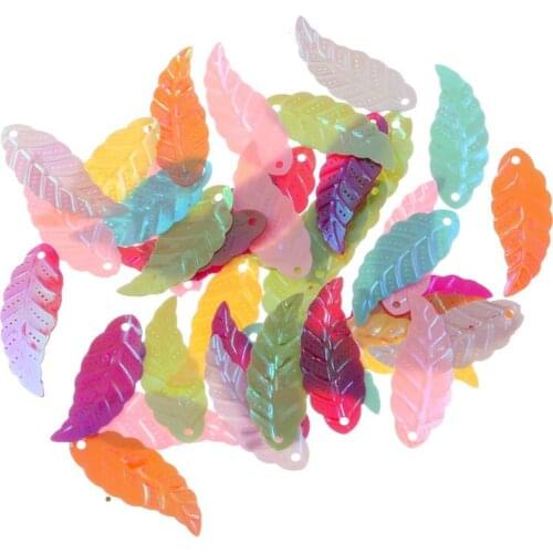 30g Perforated Leaves Paillette Bulk Sequins Sewing Craft For Clothing Accessories Stage Clothing Jewelry Decorations Making