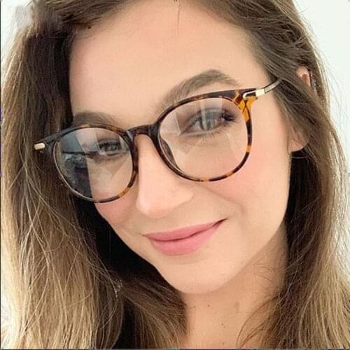 Plastic Titanium Anti-Blue Light Glasses Frames Round Ultralight Men Women Optical Fashion Computer Glasses 50159