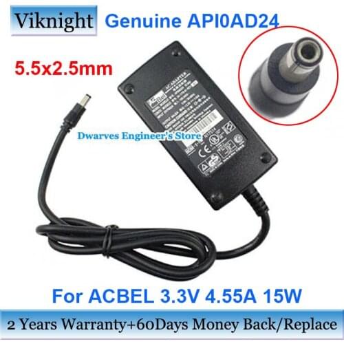 Genuine API0AD24 3.3V 4.55A 15W AC Adapter Charger For Acbel 34-1776-01 Power Supply 5.5x2.5mm