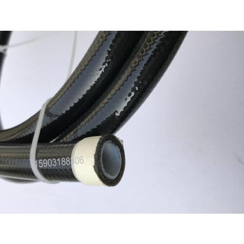 PU Coated AN-10 Inner PTFE Braided Stainless Steel Braided Fuel Line Oil Fuel Hose 1M