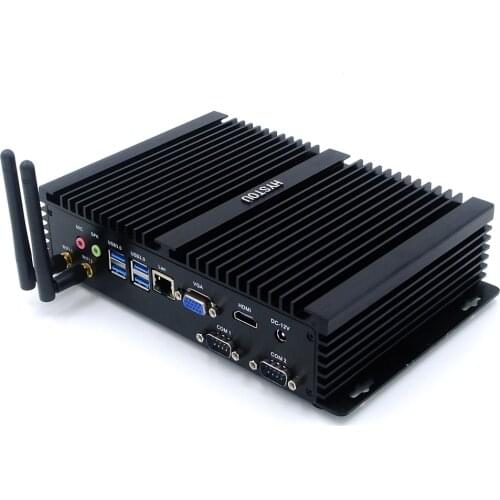 Industrial Mini PC i7 4500U Intel Core i3 7100U i5 4200U i5 5250U DDR3L Fanless Mini Computer Windows 10 LAN HDMI VGA RS232 COM