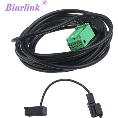 Biurlink RNS315 Navigation Bluetooth Wire Microphone Cable for Audi A4 A6 Q5 Q7 for VW Passat Magotan