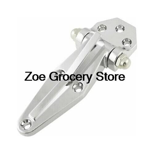 Silver Tone Polished Alloy Steamer Oven Door Hinge