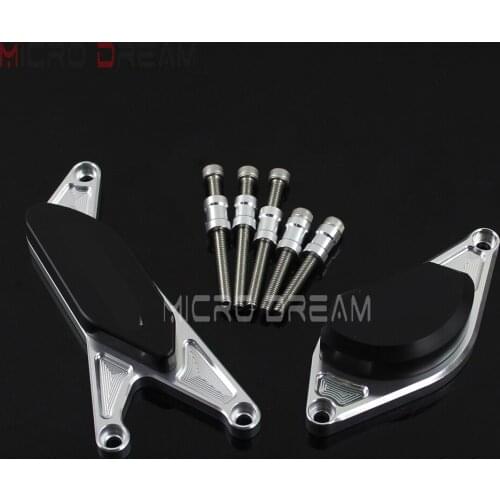 Silver Motorcycle Engine Protective Cover Fairing Guard Sliders Crash Pad for Suzuki GSR400 GSR600 GSR 400 600 2006-2011