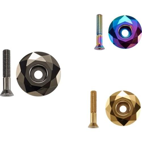 Bicycle Headset Fork Top Cap MTB Bike Stem Top Cap Headset Cover 28.6mm 1 1/8 Inch Steerer Bicycle Parts