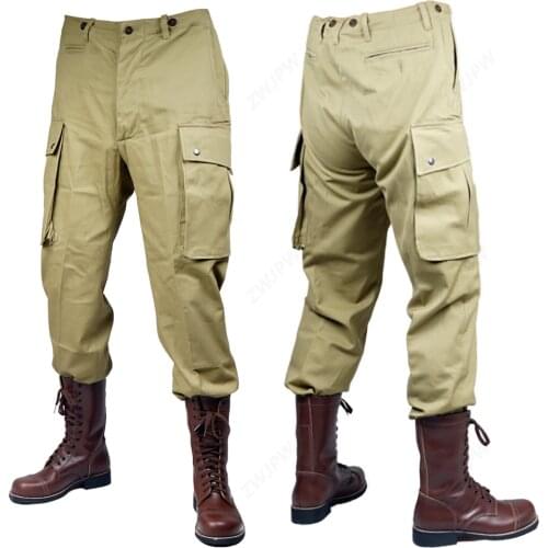 WW2 Vietnam war U.S. TCU PANTS paratrooper uniform three generations of war reenactments
