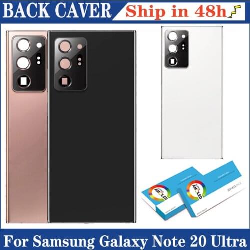 100% new Back Housing For SAMSUNG Galaxy Note 20 Ultra Glass Back Battery Cover Rear Door note 20 ultra back housing