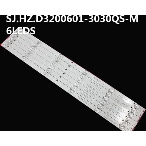 2PCS For TV LCD backlight bar SJ.HZ.D3200601-3030QS-M 6LEDS 100%NEW