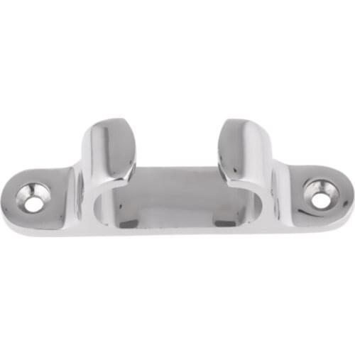2Pcs Boat Yacht 316 Stainless Steel Bow Chock Straight Fairlead Line Cleat Hardware for Marine Yacht
