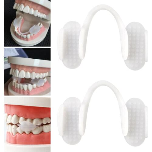 2Pcs Teeth Grinding Brace Portable Protective Bruxism Aid Grinding Brace Teeth Cover Teeth Guard for Men Students Women
