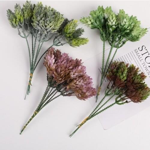 6 pieces Christmas decorations for home Wedding Pretty Artificial pineapple grass DIY Flower arrangement Candy box Bonsai Brooch