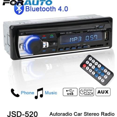 Audio Music USB/SD Car MP3 Player FM Radio Stereo 1DIN In-Dash 12V AUX Input Remote Control Car Radio Digital Bluetooth