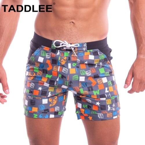 Taddlee Brand Swimwear Mens Boxer Cut Swimsuits Sexy Swimming Bikini Briefs Bathing Suits Gay Surf Board Shorts Trunks Quick Dry