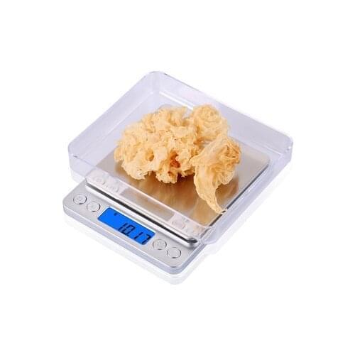 Digital Pocket Kitchen Scale 0.001oz/0.01g 500g Baking Food Balance Jewelry Weight Compact Scale Stainless Steel LCD Backlit