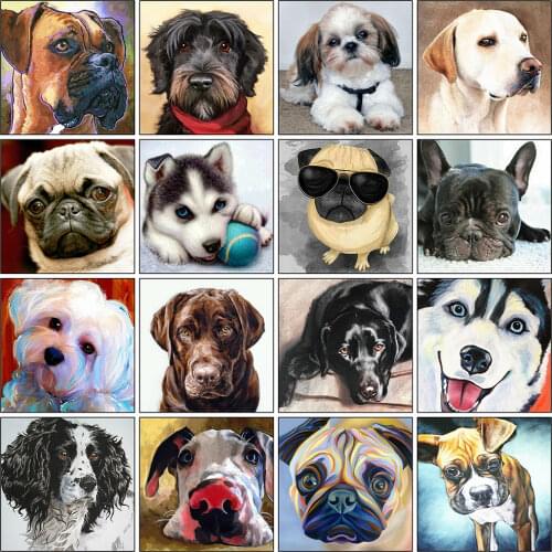 Evershine Diamond Painting Dog 5D DIY Full Square Diamond Embroidery Sale Animals Rhinestone Picture Cross Stitch Kit Home Decor