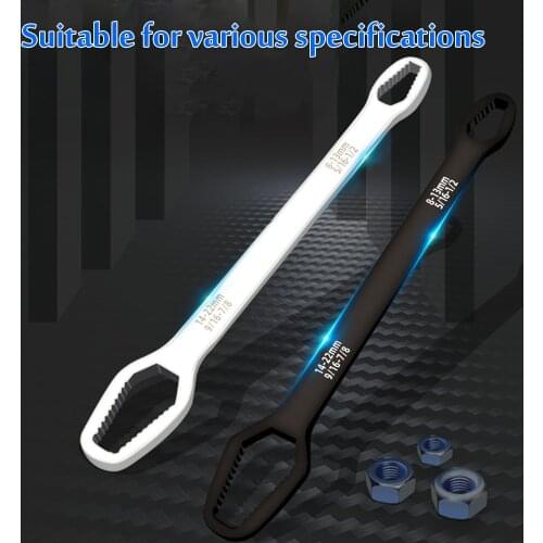 Double-Head Wrench 8-22mm Wrench Set Screws Nuts Spanners Repair Hand Tools For Car Bike Car Ratchet Wrench Repairing Tools