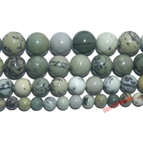 Natural Stone welcome Turquoises Round Loose Beads For Jewelry Making DIY Bracelet Necklace Material 6/8/10 /12 MM Strand 15