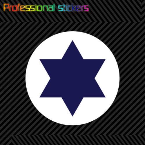 Sraeli Air Force Roundel Sticker Die Cut Decal Israel IAF ISR IL Stickers for Motos, Cars, Laptops, Phone