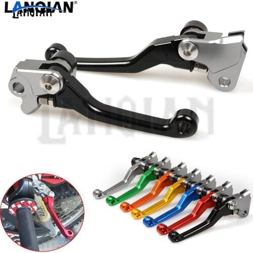 CNC Laser Printing Motorcycle Dirt bike Pivot Brake Clutch Levers For KAWASAKI KX250 2005-2008 Motocross Accessories KX 250