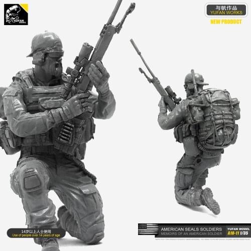 1/35 Resin Soldier Model (US Navy Seals Sniper -05) A18-11