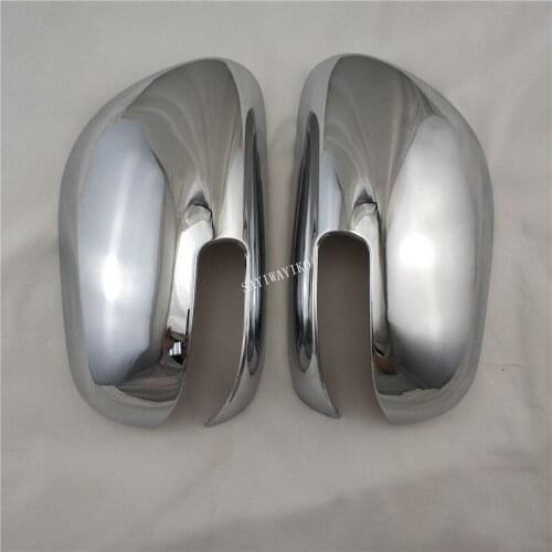 2pcs ABS Chrome Door Side Rearview Mirror Cover Trim For TOYOTA Fielder 2009 COROLLA 2011 Accessories Car Styling