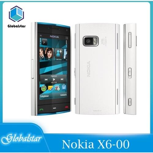 Nokia X6 Refurbished Original Nokia X6 original phone quad band FM Radio GSM SymbianRAM 128MB ROM 16GB cellphone refurbished