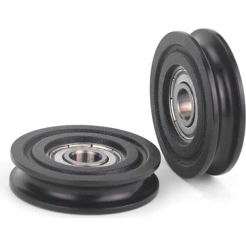 Whole Sale Ugroove type ball bearing wheel roller 8*40*10MM 608ZZ bearing Nylon Wheel for furniture window repair wheel parts