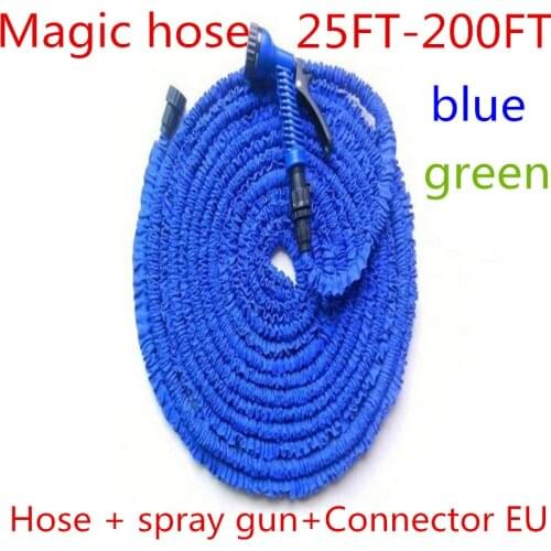 Popular Magic Garden Hose Reel Can Triple Extend The Flexible Multi-Purpose Watering Hose By 25-200 FT