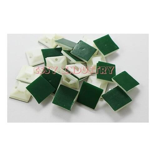 Freeshipping 12x12 20mmx20mm 25x25 Self Adhesive Cable Tie Mount Base Holders green color