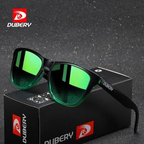 DUBERY New Cats Eye Polarized Sunglasses Men Women Driving Coating Points Black Frame Eyewear Male Sun Glasses UV400 Sunglasses