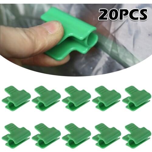 20pcs Greenhouse Clip Plastic Film Buckle Sunshade Film Clamp Vegetable Gardening Supplies Anti-tear Strong Grip Snap Clamps