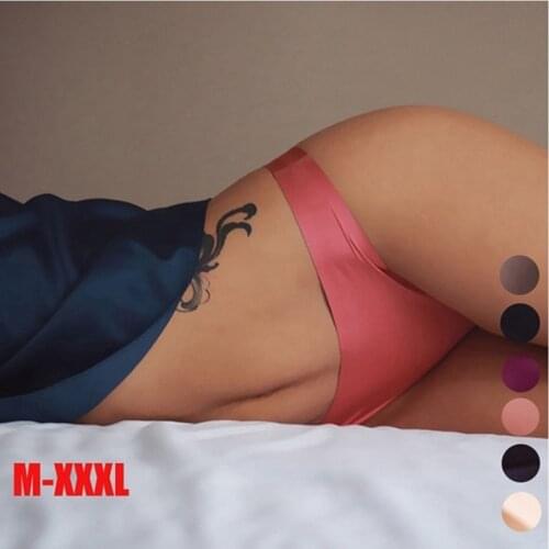 Women Ruffles Underwear Invisible Seamless T Panties G-String Female Sexy Thongs Intimates Lingerie Ladies Briefs 1PCS