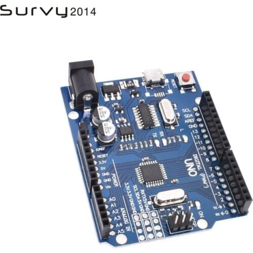 1pcs/lot One set Version ATMEGA328P-16AU MEGA328P Micro USB Compatible For Arduino UNO Case